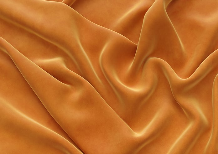 Odessa Velvet, Nectarine - Twist&Fit Roman Blind - Image 4